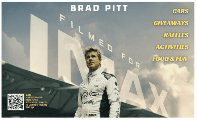 Car Show & F1: THE MOVIE Screening
